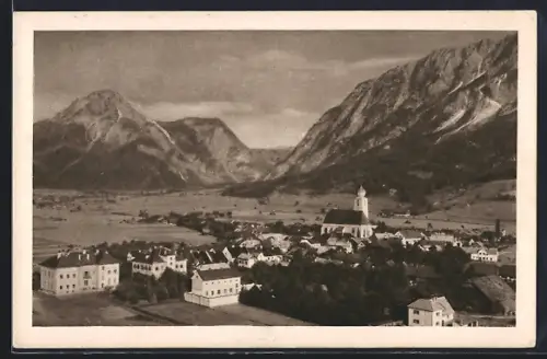 AK Gröbming /Obersteir. Ennstal, Teilansicht mit Kamm und Stoderzinken