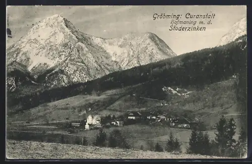 AK Gröbming, Kuranstalt Hofmaning mit dem Stoderzinken
