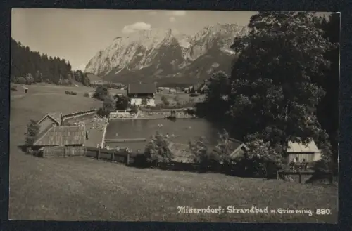 AK Bad Mitterndorf, Strandbad mit Grimming