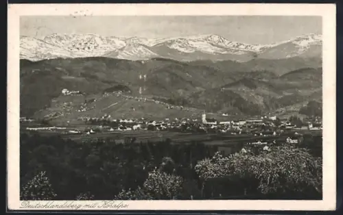 AK Deutschlandsberg, Teilansicht mit Koralpe