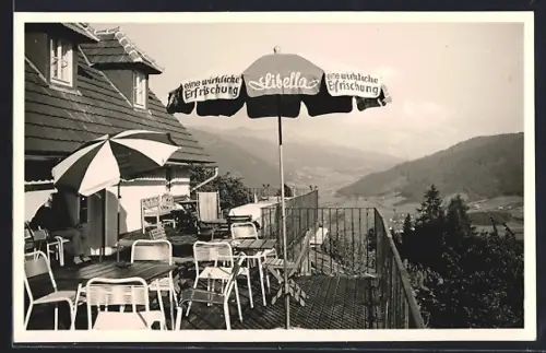 AK Lindberg, Terrasse vom Gasthaus Sonnenhof-Kaiser