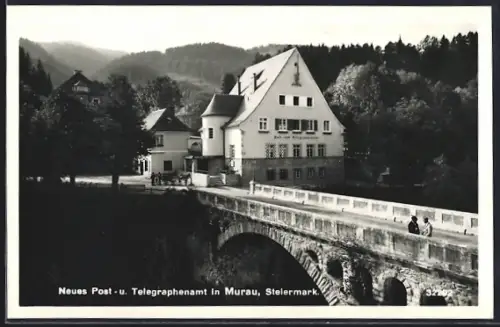 AK Murau / Steiermark, Neues Post- und Telegraphenamt