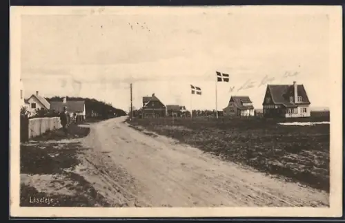 AK Liseleje, Strassenpartie im Ort