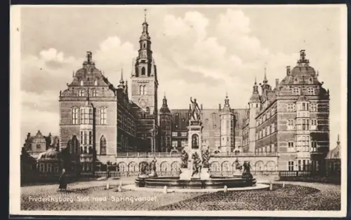 AK Frederiksborg, Frederiksborg Slot med Springvandet