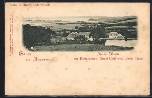 AK Apenrade, Runde Mühle, Insel Calö und Insel Basö