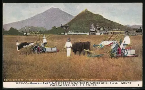 AK Cholula /Mexico, Modern American Binders Near The Pyramids of Cholula