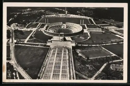 AK Berlin, Reichssportfeld, Olympiastadion mit Schwimmstadion