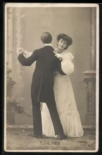 AK La Valsp, Tanzpaar beim Walzer