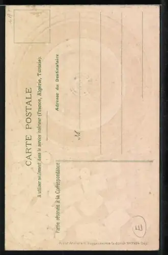 Präge-Lithographie Monaco, Roulette-Rad, Geldmünzen u. Spielkarten