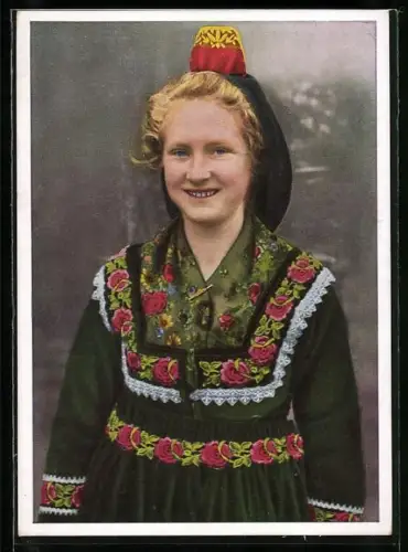AK Die Dorfschöne im Feststaat