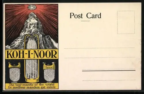 Künstler-AK Koh-I-Noor Werbung, The best mantle of the world