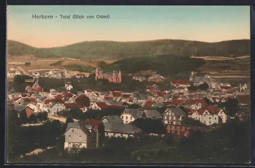 AK Herborn / Nassau, Gesamtansicht, Blick von Osten
