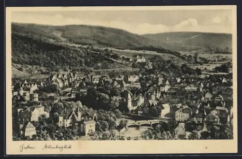 AK Herborn / Dillkreis, Blick vom Dollenberg