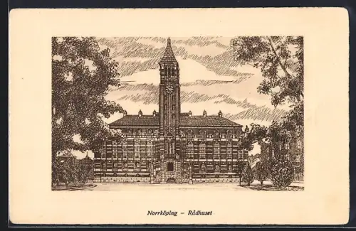 Künstler-AK Norrköping, Radhuset