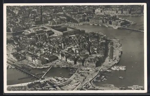 AK Stockholm, Staden mellan broarna, Flygfoto