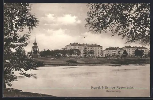 AK Hälsinge, Kungl. Hälsinge Regemente, Kasernerna