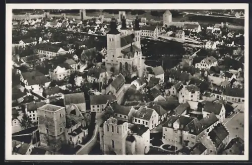 AK Visby, Teilansicht mit Kirche