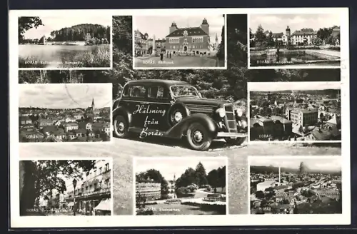 AK Boras, Radhuset, Stadsparken, Österlanggatan