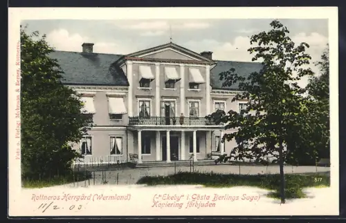 AK Rottneros, Herrgard