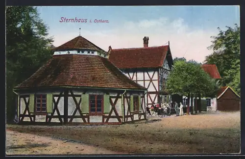 AK Sternhaus / Harz, Fachwerkhaus, Ausflugslokal