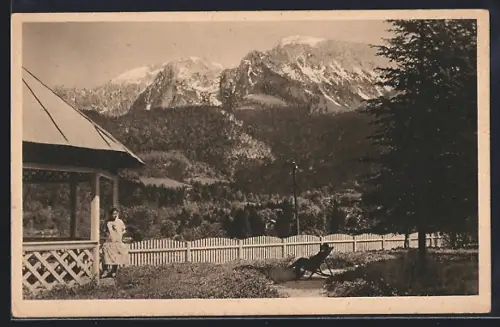 AK Schönau / Berchtesgaden, Landheim Hohenwarth der Münchener Gemeindebeamten