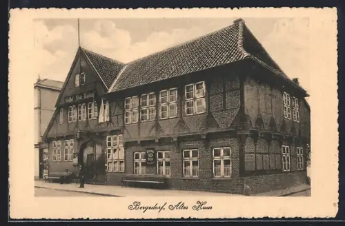 AK Bergedorf, Altes Haus, Restaurant und Hotel Stadt Hamburg, Inh. Adolf Lorenzen
