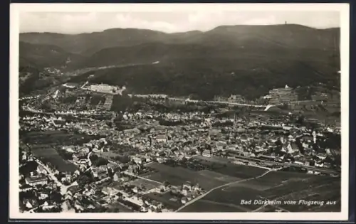 AK Bad Dürkheim, Teilansicht, Fliegeraufnahme