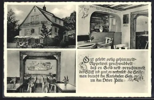AK Bad Orb /Lauzenberg, Gaststätte Aeppelwoi Müller