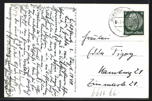 AK Saarbrücken, Teilansicht, Fliegeraufnahme