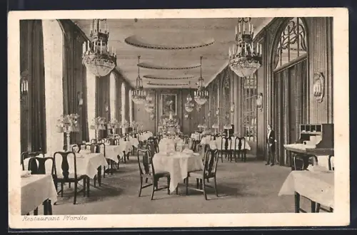 AK Hamburg-St.Georg, Restaurant im Hotel Atlantic