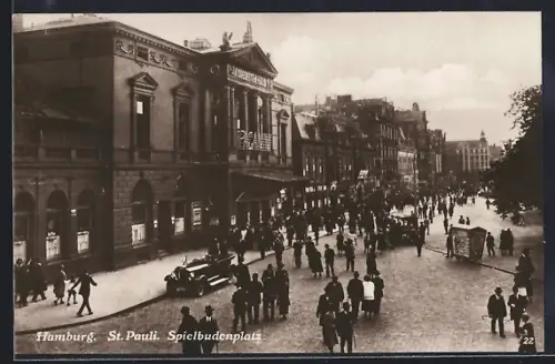 AK Hamburg-St.Pauli, St. Pauli, Spielbudenplatz