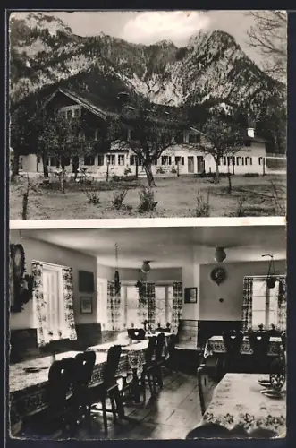 AK Winkl b. Berchtesgaden, Gasthof Sellboden, Innenansicht
