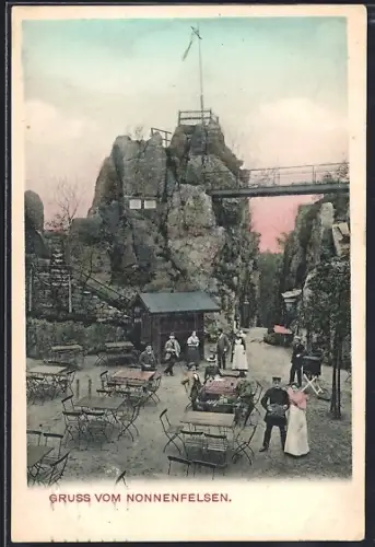 AK Jonsdorf, Gasthaus am Nonnenfelsen