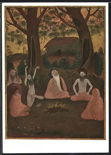 Künstler-AK Berlin, Pergamon-Museum, Islamische Abteilung, Fakire bei nächtlichen Exerzitien