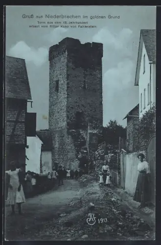 AK Niederbrechen, Partie am alten Turm