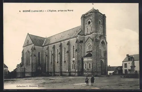 AK Besné /Loire-inf., L`Église, prise au Nord