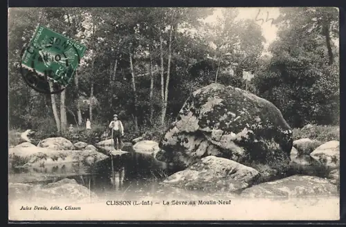 AK Clisson /L.-Inf., La Sèvre au Moulin-Neuf