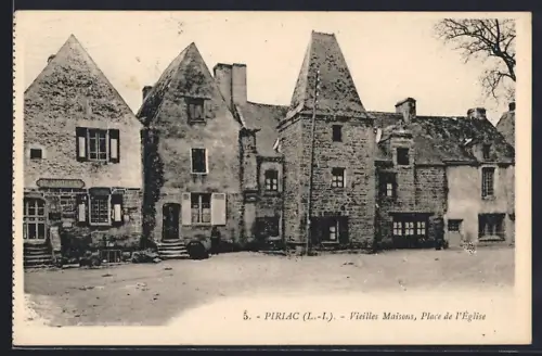 AK Piriac /L.-I., Vieilles Maisons, Place de l`Église