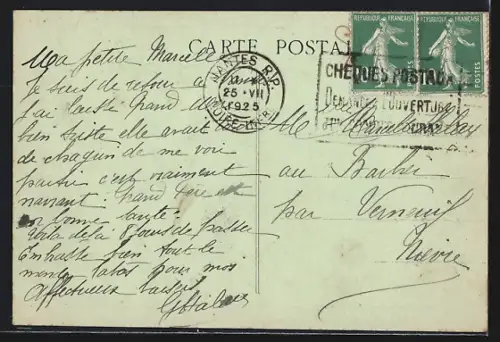 AK Nantes, Vue sur le Square St-André prise du Cours