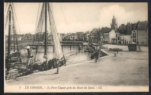 AK Le Croisic, Le Port Ciguet pris du Bout du Quai