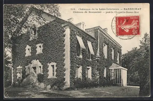 AK Barbechat, Château de Beausoleil, par La Chapelle-Basse-Mer