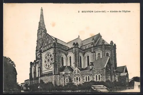 AK Bouvron /Loire-Inf., Abside de l`Église