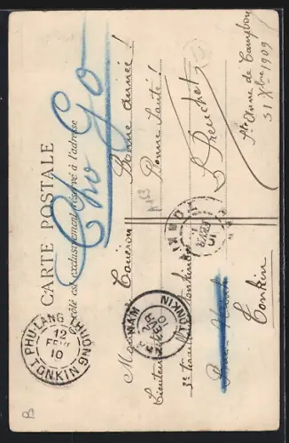 AK Boussay /Loire-Inférieure, Bords de la Sèvre, coin de paysage à Dabigeon, vue prise à l`entrée de la chaussée