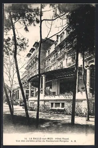 AK La Baule-sur-Mer, Hôtel Royal, Vue des Jardins prise du Restaurant Pergola