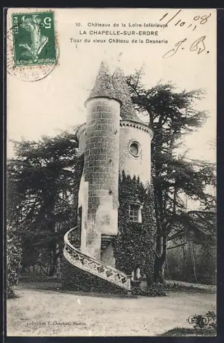AK La Chapelle-sur-Erdre, Tour du vieux Château de la Desnerie