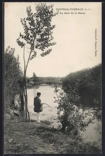AK Château-Thébaud /L.-I., Au bord de la Maine