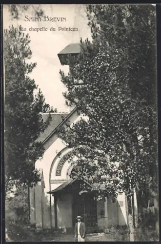 AK Saint-Brevin, La chapelle du Pointeau parmi les arbres