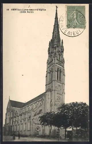 AK Vertou /Loire-Inf., L`Église, Côté Nord