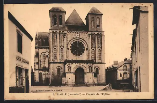 AK Riaillé /Loire-Inf., Facade de l`Église