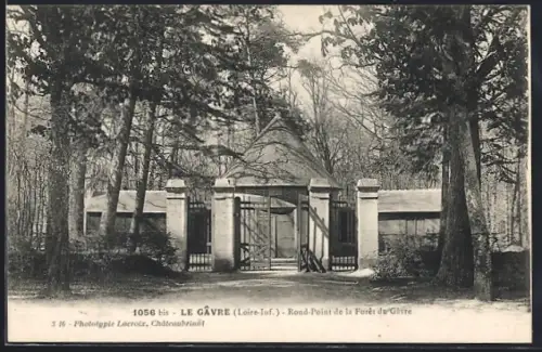 AK Le Gâvre /Loire-Inf., Rond-Point de la Forêt du Gâvre